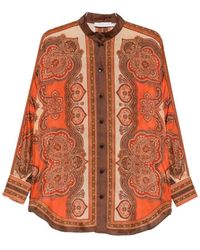 Zimmermann - Overhemden ,Veelkleurig ,Mahon Dolman Shirt - Lyst
