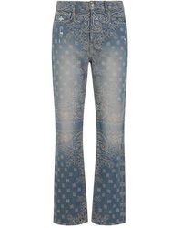 Amiri - Bandana jacquard straight jeans - Lyst