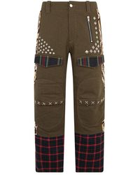 Moschino - Decorated Straight Broeken - Lyst