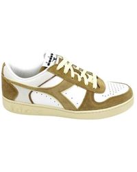 Diadora - Magic Basket Low Suede Leather Sneaker - Lyst