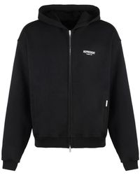 Represent - Hoodies & Sweatvesten ,Zwart ,Katoen Full Zip Katoenen Hoodie - Lyst