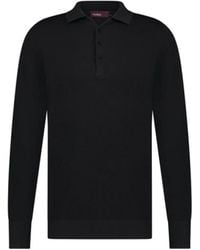 Aeden - Donnel Knit Longsleeve Polo - Lyst