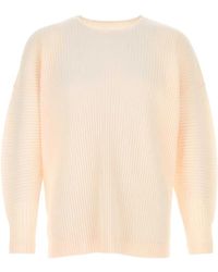 Issey Miyake - Truien & Vesten ,Roze ,Round-Neck Truien - Lyst
