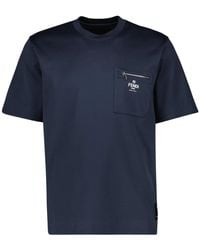 Fendi - T-Shirt With Zip - Lyst