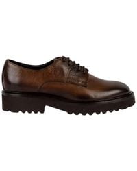 Doucal's - Klassische Leder Derby Schuhe mit 3 cm Absatz - Lyst