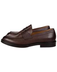Eleventy - Handgemaakte Leren Penny Loafer Schoen - Lyst