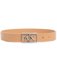 ARMANI EXCHANGE - Einfacher wendbarer gürtel mit schnallenschließung - Lyst