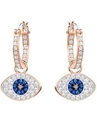 Swarovski - Damen Kreolen Böser Blick Blau Symbolica 5425857 - Lyst