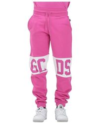 Gcds - Sportliche Fuchsia Hose Mit Logoband - Lyst