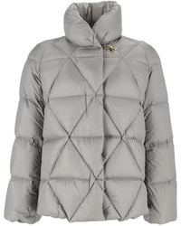 Fay - Jassen ,Grijs ,Down Cape Raglan Argyle + Gancio - Lyst