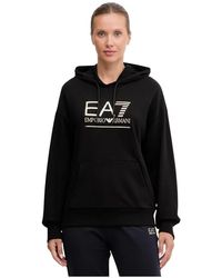 EA7 - Hooded Sweatshirt - Lyst