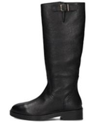 Maruti - Schwarze Leder Kniehohe Stiefel - Lyst