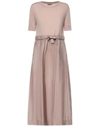 Herno - Drawstring Midi Dress - Lyst