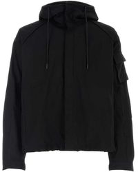 Juun.J - Fitness ,Zwart ,Katoen Drawstring Hood Shirt Jacket - Lyst