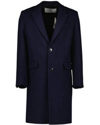 Ami Paris - Wollen Jas Marineblauw Klassiek Stijl - Lyst