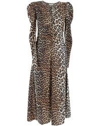 Ganni - Midi Dresses - Lyst