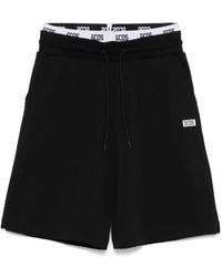 Gcds - Essentielle Bermuda-Shorts Mit Elastischem Bund Und Logo - Lyst