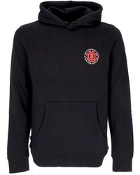 Element - Hoodies & Sweatvesten ,Zwart ,Katoen Zwarte Hoodie Met Zeehondenprint - Lyst