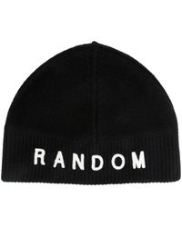 Random Identities - Accessoires ,Zwart ,Beanie Met Ris Logo - Lyst
