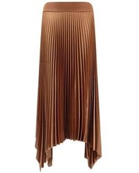 JOSEPH - Ade Plissé Asymmetric Midi Rok - Lyst