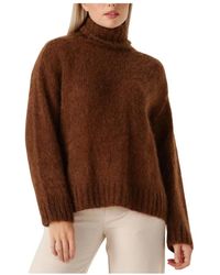 Des Petits Hauts - Truien & Vesten ,Bruin ,Bruine Truien & Vesten Charline - Lyst