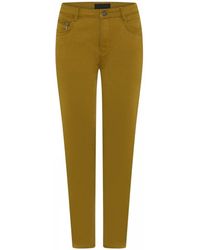Cro - Broeken ,Geel ,Katoen Suzanne Broek Met Rits Detail - Lyst