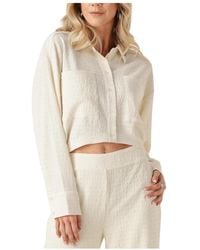 Refined Department - Overhemden ,Wit ,Witte Lyloe Blouse - Lyst