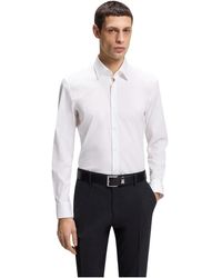 HUGO - Overhemden ,Wit ,Boss Overhemd H-Hank-Kent-C1-214 10219212 01 Ss 26 - Lyst