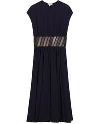Alaïa - Midi-Jurk Met Ceintuur - Lyst