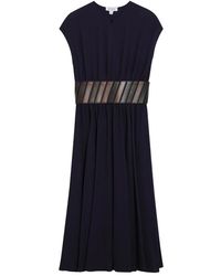 Alaïa - Midi-Jurk Met Ceintuur - Lyst