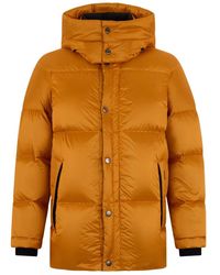 Moorer - Jassen ,Oranje ,Leer Padded Jacket - Lyst