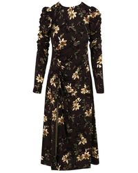 Mar De Margaritas - Kleedjes ,Veelkleurig ,Polyester Chloe Long Sleeve Dress - Lyst