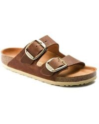 Birkenstock - Sandals Arizona Big Buckle Oiled Leather - Lyst