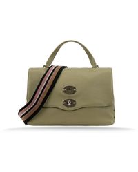 Zanellato - Leder schultertasche mit metall details - Lyst