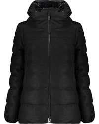 Herno - Jassen ,Zwart ,Wol Gewatteerd Jack - Lyst