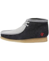 Clarks - Schoenen ,Blauw ,Suède Wallabee Varcity Boots - Lyst