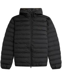 Fred Perry - Giubbino fp hooded insulated jacket - Lyst