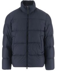 Woolrich - Jassen ,Blauw ,Nylon Cloud Eagle Nylon Down Jacket - Lyst