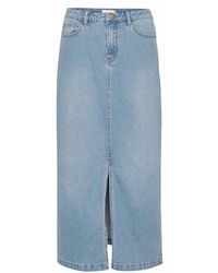 Cream - Rokken ,Blauw ,Denim Denim Rok Beaverly Lichtblauw - Lyst