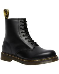 Dr. Martens - Unisex 1460 Smooth Leather Lace Up Boots Black - Lyst