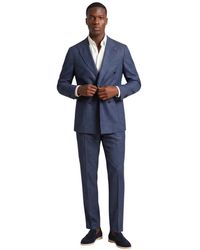 MULISH - Kostuums ,Blauw ,Leer Giorgione-Ab Double-Breasted Suit - Lyst