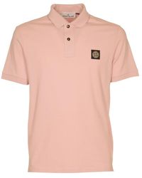 Stone Island - Rosa t-shirts und polos - Lyst