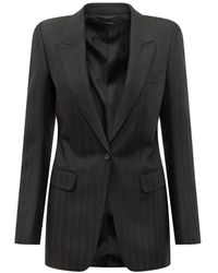 Tom Ford - Jassen ,Zwart ,Wol Wollen Blazer - Lyst