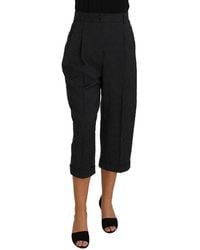 Dolce & Gabbana - Black Cotton Pants - Lyst
