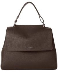 Orciani - Stilvolle Ledertasche Mit Taschen - Lyst