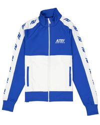 Autry - Hoodies & Sweatvesten ,Blauw ,Katoen Action People Jacket - Lyst