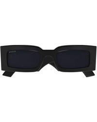 Gucci - Minimalistische sonnenbrille gg1425s 001 - Lyst