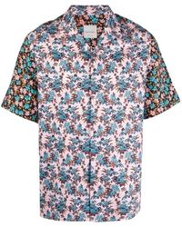 Paul Smith - Rizo Floral Print Short Sleeve Shirt - Lyst