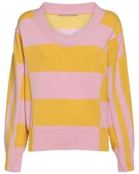 Stella McCartney - V-Neck Gestreepte Pullover - Lyst