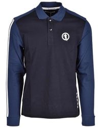 Bikkembergs - Tops ,Blauw ,Katoen Cotton Polo Shirt - Lyst